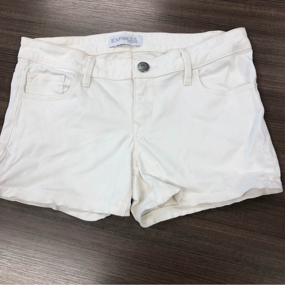Express White Women's Shorts